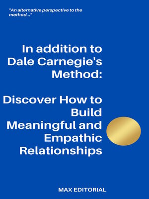 cover image of In addition to Dale Carnegie´s Method